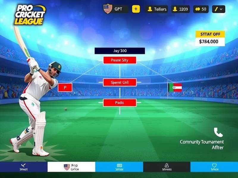 Pro Cricket League Game Screenshot